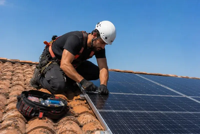 Maintenance et monitoring de panneaux solaires à Saint-Maurice-l'Exil